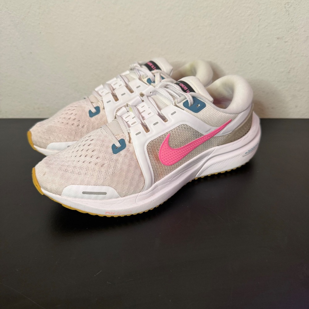 Nike Air Zoom Vomero‎ 16 Womens Size 8 White Pink Running Shoes Athleisure - Picture 8 of 15